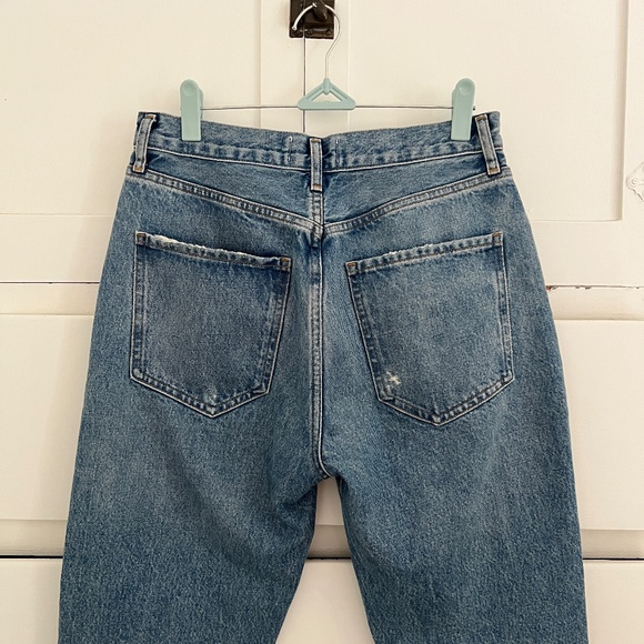 AGOLDE Riley High Rise Straight Crop Jeans in Blue Haven Size 27 - Picture 7 of 9